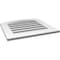 Ekena Millwork Arch Top Surface Mount PVC Gable Vent: Non-Functional, w/ 3-1/2"W x 1"P Standard Frame, 22"W x 42"H GVPAR22X4201SN - alternate 5
